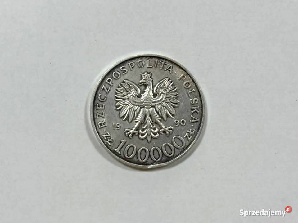 Srebrna Moneta Solidarności 19801990 100000zl Antyki, Sztuka, Kolekcje Elbląg sprzedam