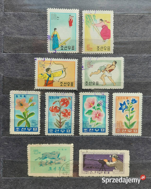 Korea północna znaczki 196465 piękny zbiór z mazowieckie Warszawa