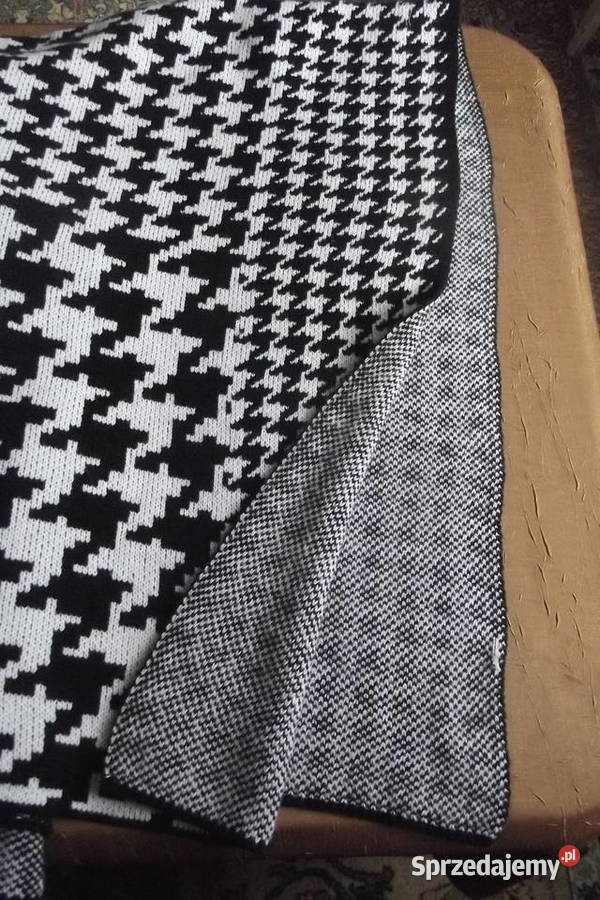 Piękne poncho LOOK białoczarne r4244 Inny materiał sprzedam