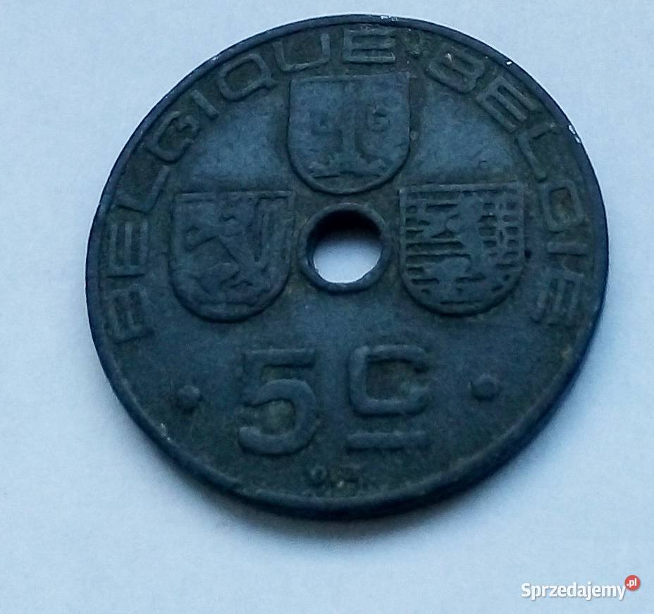 BELGIA5 CENTYMUW1941 r Z OTWOREM Legionowo
