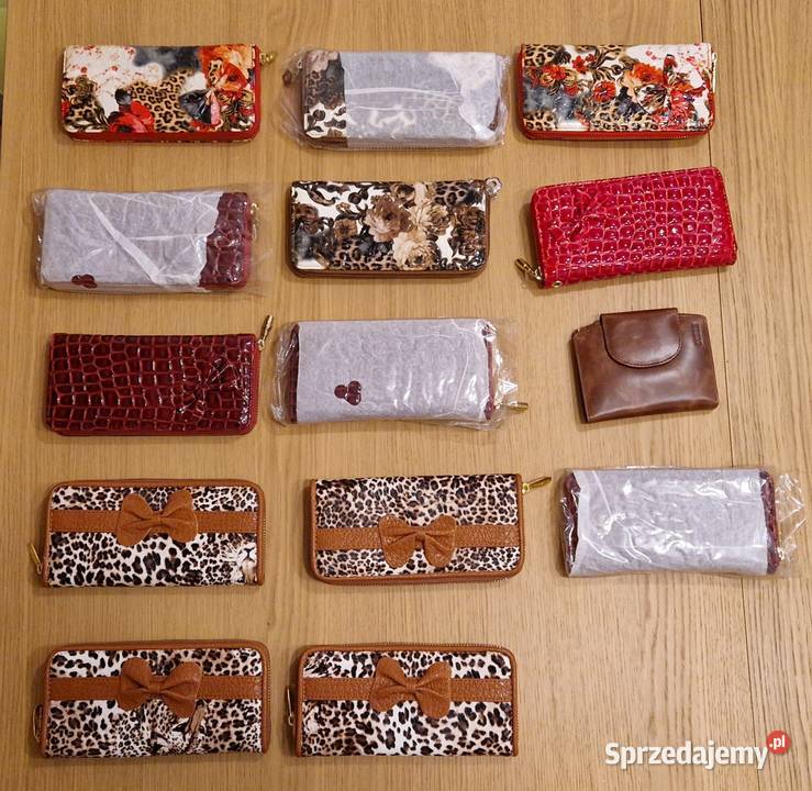 Wyprzedaż HURT portfele etui torebki 369 sztuk