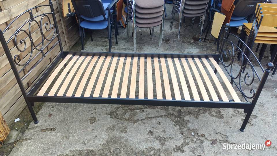 Metalowe łóżko 90x200 jednoosobowe materac Łóżka Warszawa