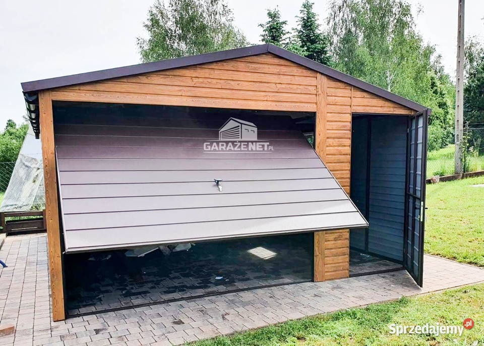 GARAŻ BLASZANY 45M X 6M DWUSPAD BLACHODACHÓWKA Sprzedaż Olsztyn