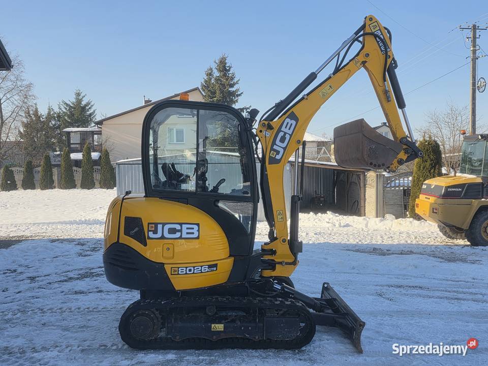 JCB 8026 mini koparka 3 łyżki szybkozłącze 1 wł świętokrzyskie Bieliny sprzedam