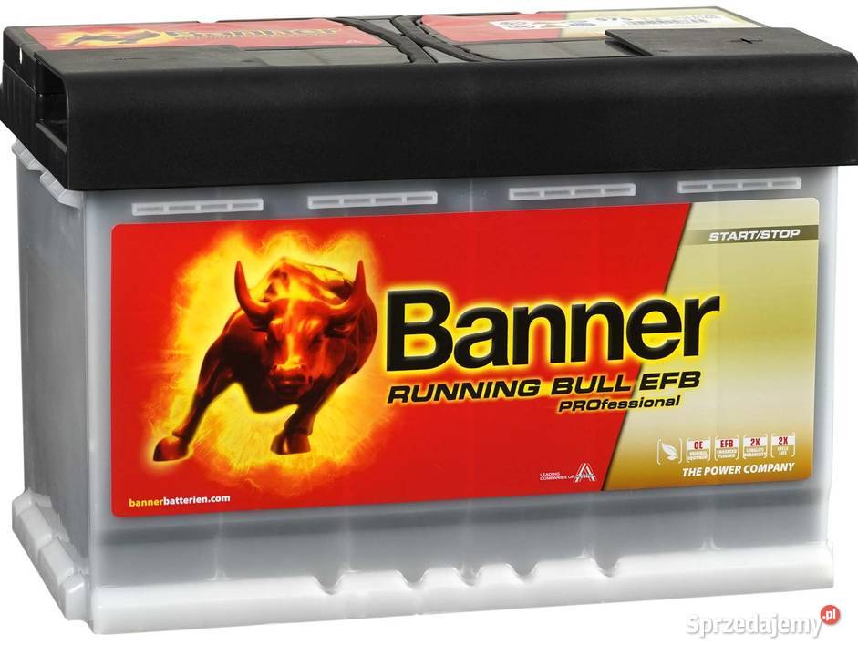 Akumulator 75Ah 700A Banner Running Bull Pro EFB lubuskie Gorzów Wielkopolski sprzedam