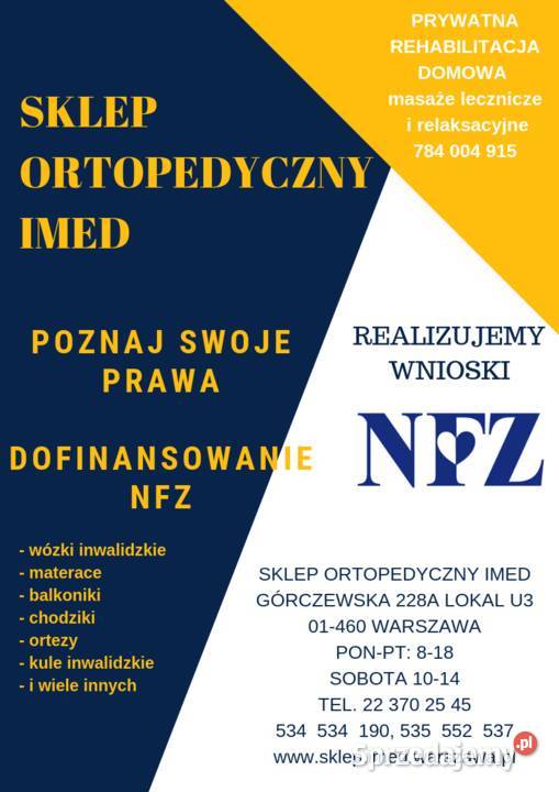 Chodzik Rehabilitacyjny Balkonik Rehabilitacyjny mazowieckie Warszawa