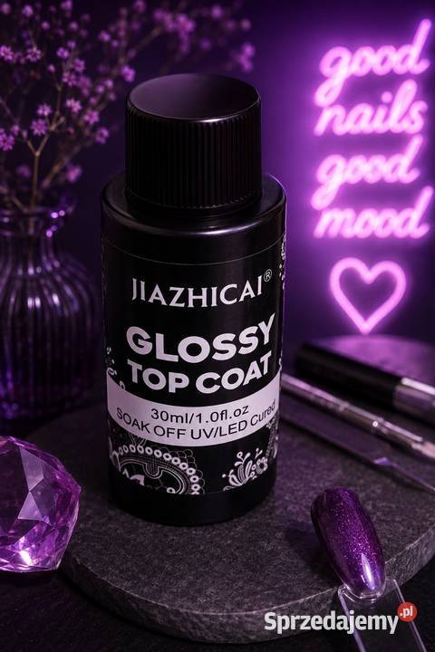 Glossy Top Coat 30ml UVLED Mega Shine