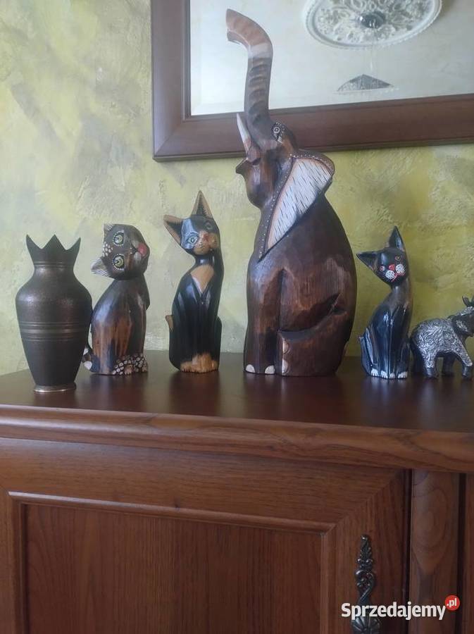 Figurki drewniane Zgierz sprzedam
