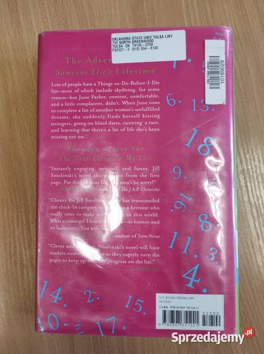 The Next Thing on My List A Novel Jill Smolinski podkarpackie Przeworsk