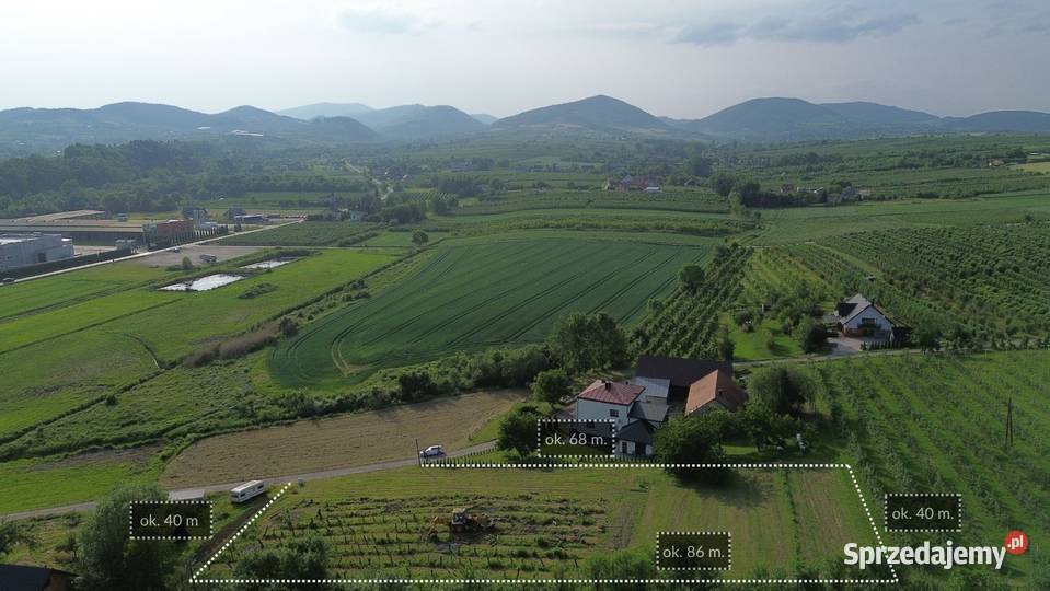 DZIAŁKI BUDOWLANE OLSZANA 3 682 m2 małopolskie sprzedam
