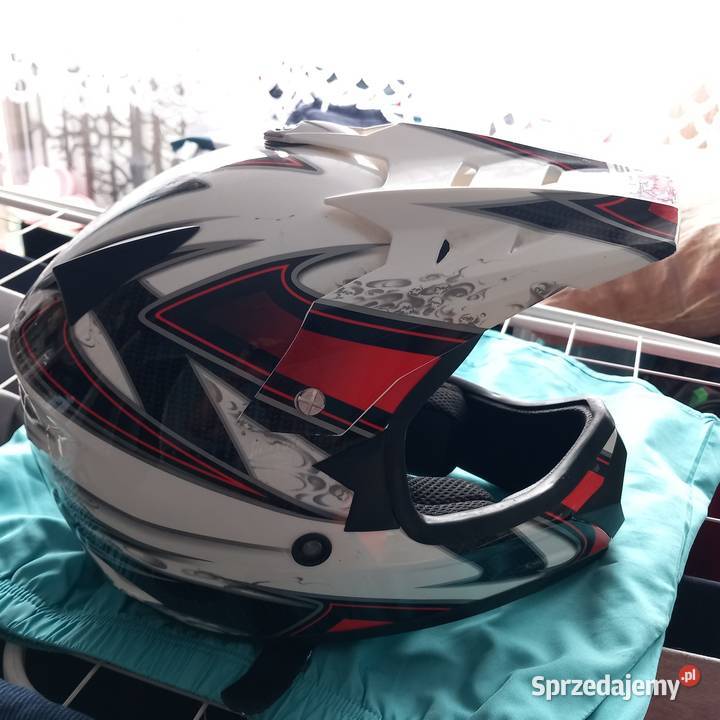 Kask cross enduro daszek