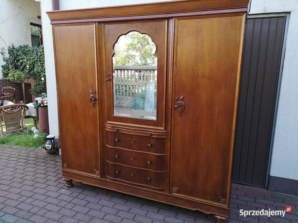 Szafa Duża Dębowa Stara Antyk Stanie Okazja Antyki, Sztuka, Kolekcje wielkopolskie Swarzędz