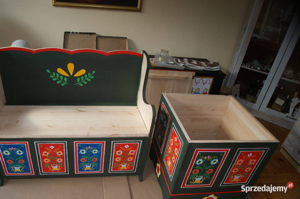 SKRZYNIA POSAGOWA RĘCZNIE MALOWANA Opole