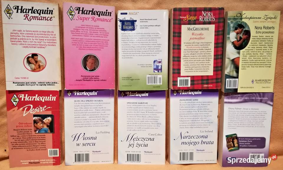Książki Harlequin różne tytuły miękka Warszawa