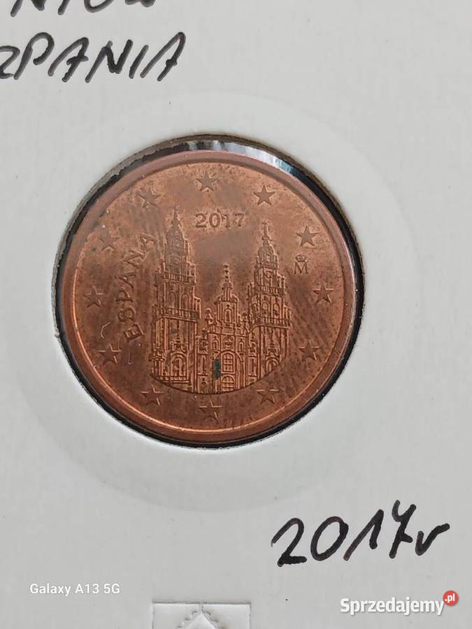 5 Eurocentów Hiszpania 2017 r Numizmatyka Konin