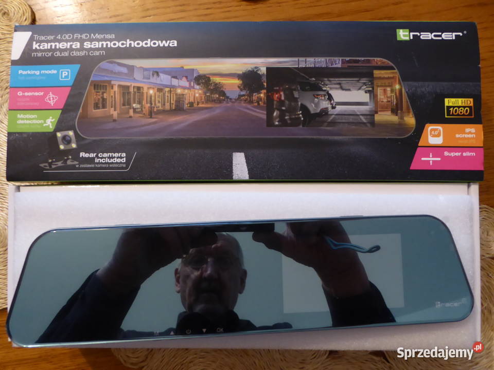 Nieużywany rejestrator jazdy w lusterku TRACER