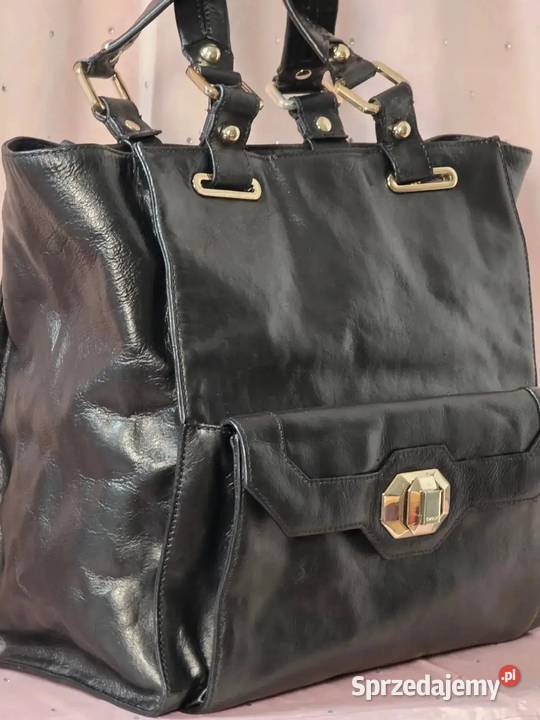 Duża Torba DKNY Vintage Skórzana 100 Oryginał Torby i torebki mazowieckie