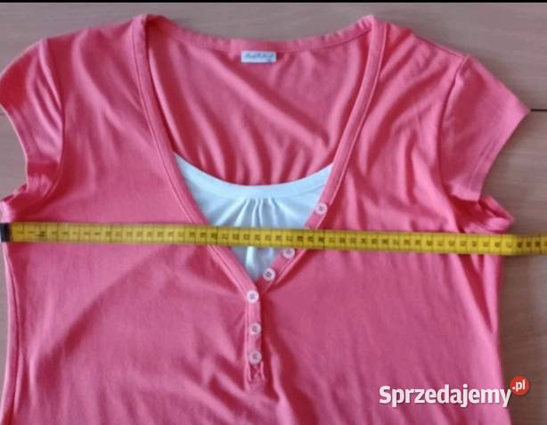BLUZKA dekolt V rękawki motylek warstwowa wielkopolskie Poznań sprzedam