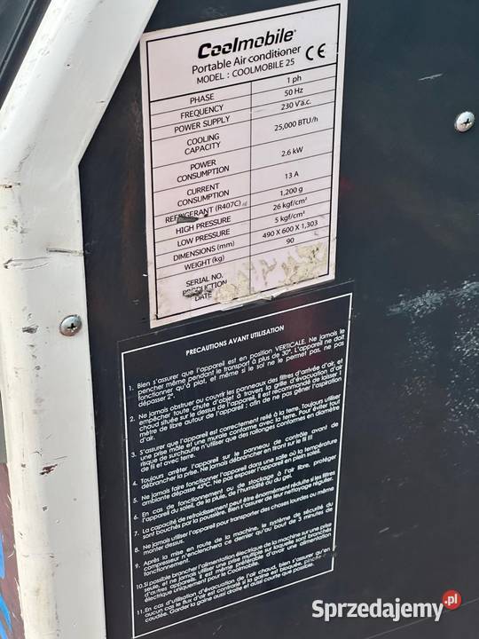 Klimatyzator mobilny Klimatyzatory podkarpackie Nowa Sarzyna