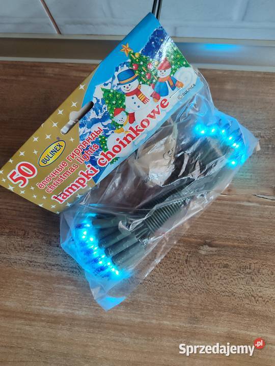 Lampki choinkowe 100 niebieskie dekoracje Katowice