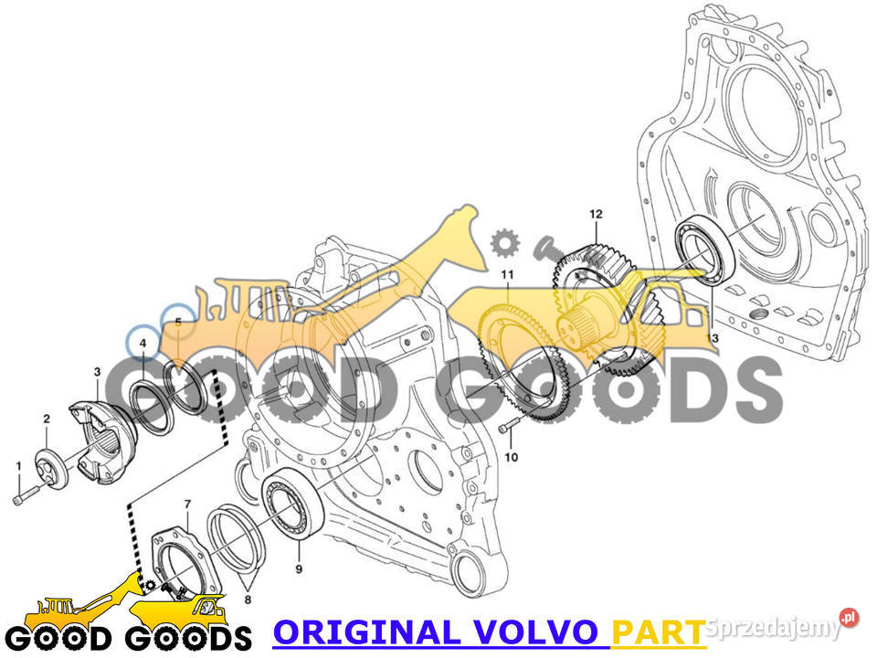 VOLVO USZCZELNIACZ 11144171 11716737 Władysławów