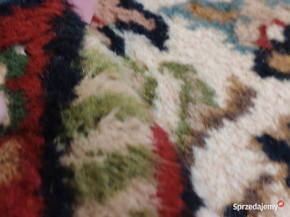 Wełniany ręcznie tkany perski dywan dywanik 93 X