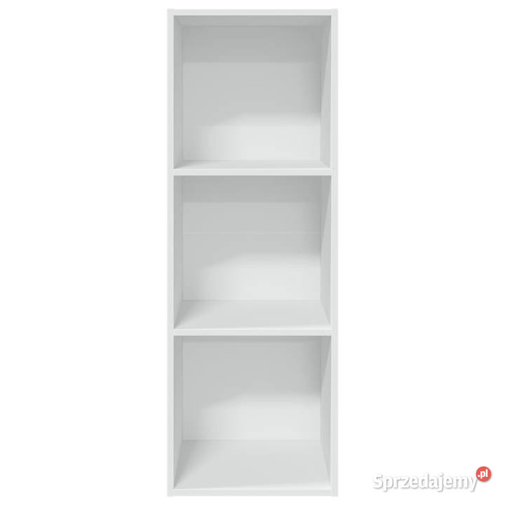 Regał na książki biały 40x30x114 WM857867 mazowieckie Warszawa
