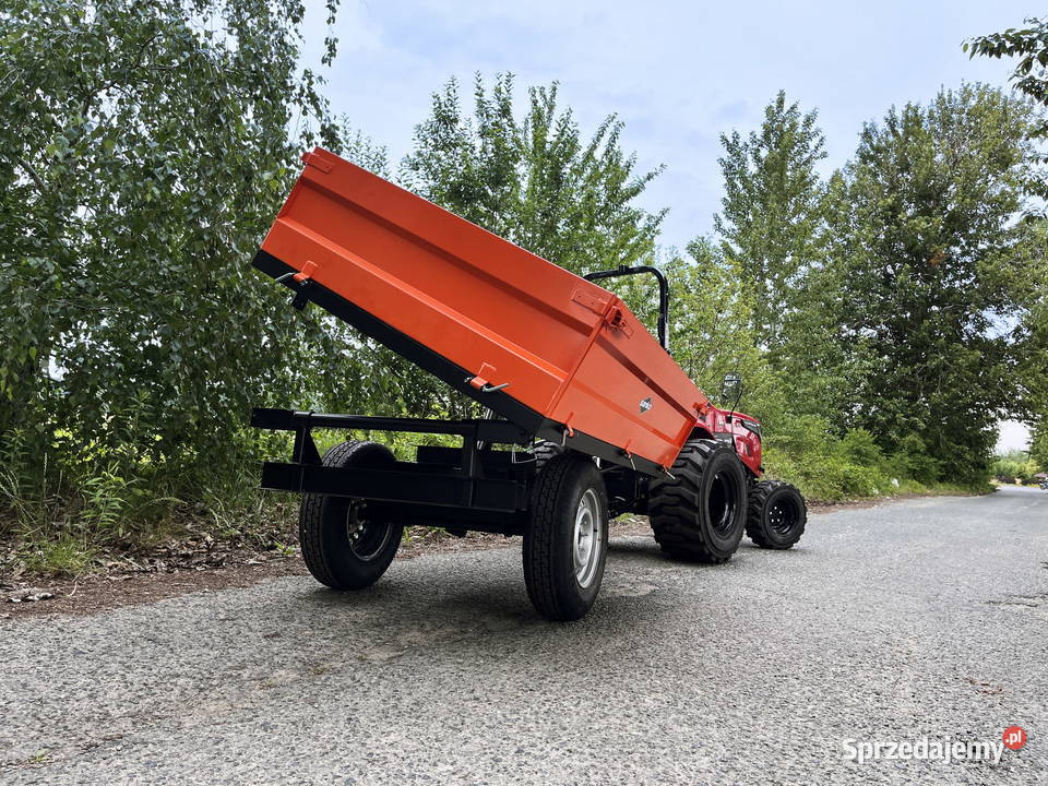 3 Jednoosiowa przyczepa rolnicza z kiprem Sanko Szubin