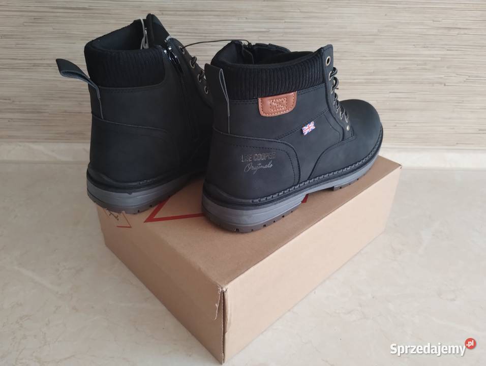 NOWE Buty męskie zimowe sznurowane z zamkiem 45 Zabrze