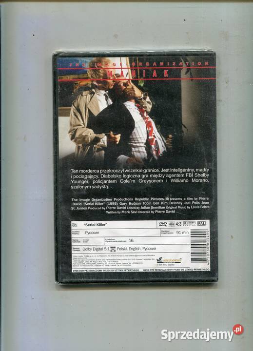 Serial killer Maniak Film DVD Szczecin