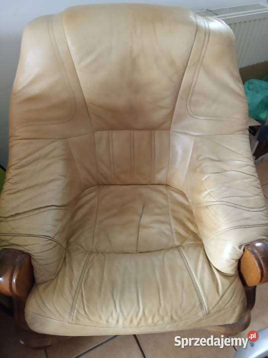 Meble skórzane dębowe Złocieniec