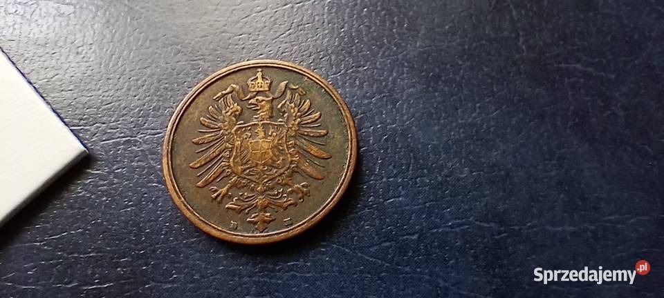 Stare monety 2 fenig 1876 E Niemcy Numizmatyka Lesko