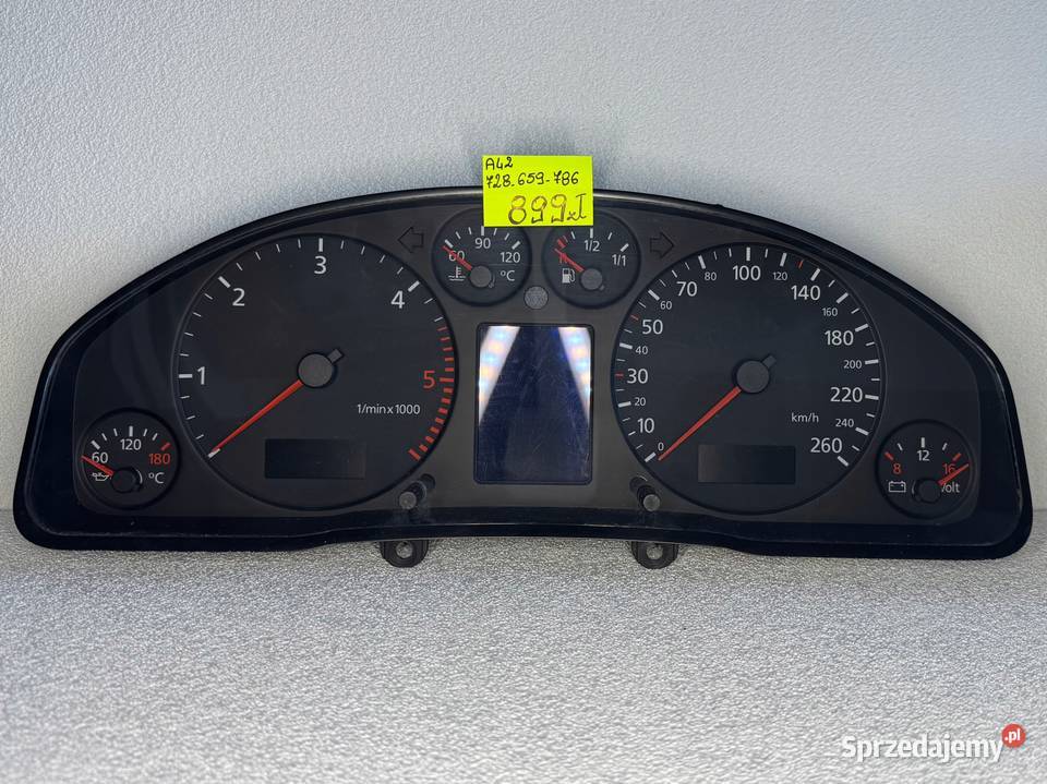 LICZNIK ZEGARY PRĘDKOŚCIOMIERZ AUDI A4 B6 Liczniki i zegary Warszawa