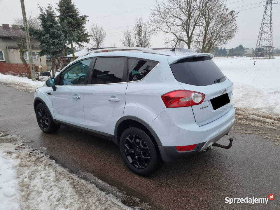 Ford Kuga 20 TDCI Titanium Biała perła Panorama nawigacja Samochody osobowe Wojkowice Kościelne sprzedam