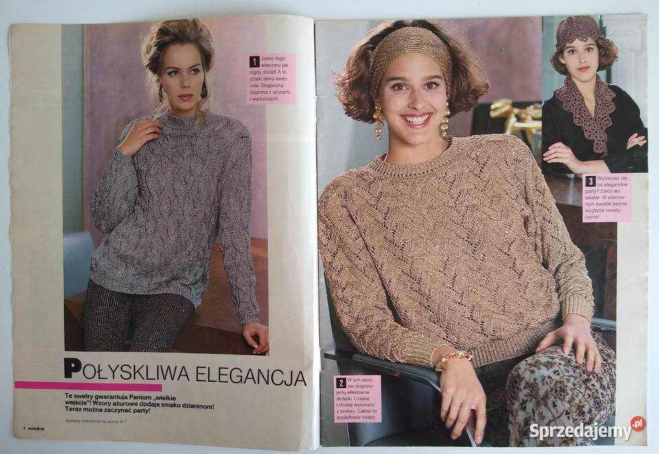 Modne Dzianiny Sandra 121991 Czasopisma pomorskie