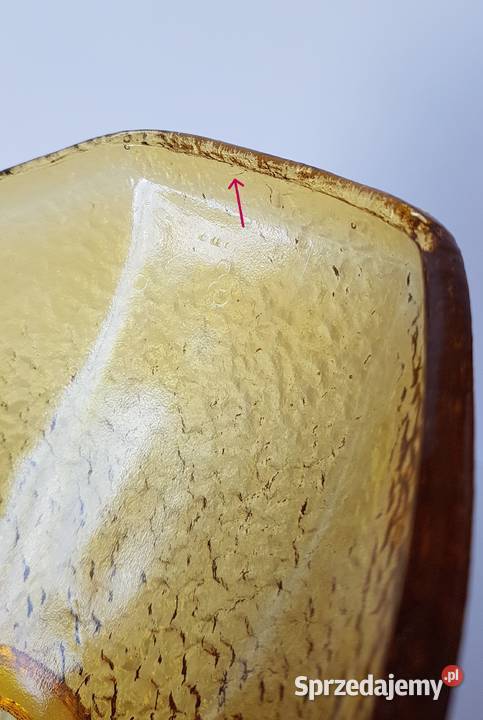 Gondola Sahara Ząbkowice kolorowe szkło PRL Dąbrowa Górnicza