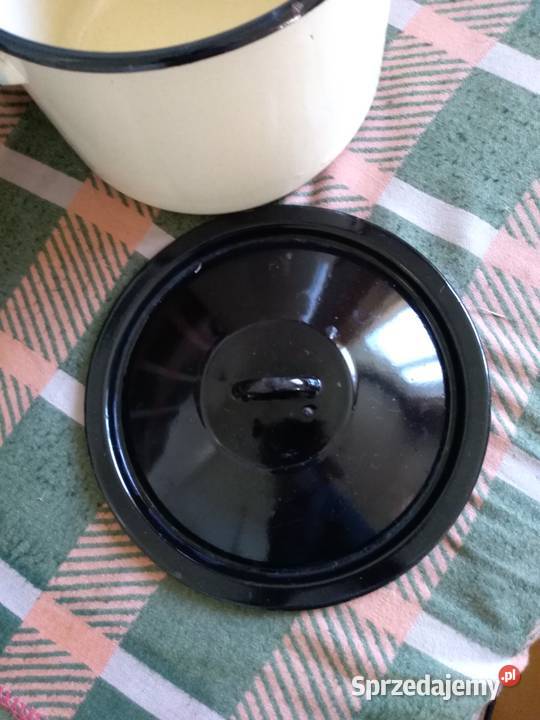 Duży garnek emaliowany z pokrywa Rybnik sprzedam