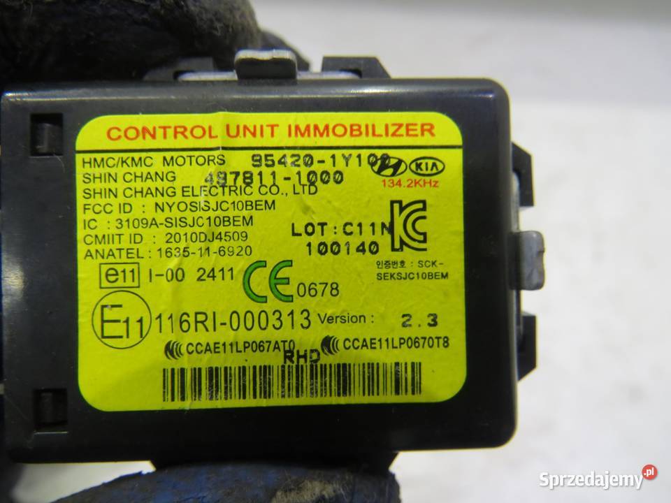 IMMOBILIZER IMMO KIA PICANTO II 10 954201Y100