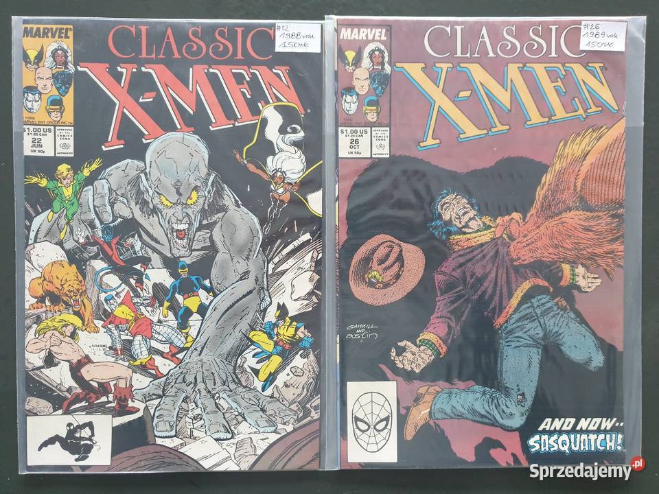 Classis XMen 9 komiksów Marvel USA 19871988 Gdynia sprzedam