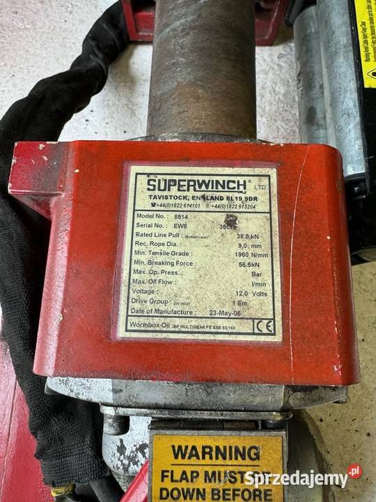 Wyciągarka SuperWinch EW8 12V 38kN 4000 mocna Kielce