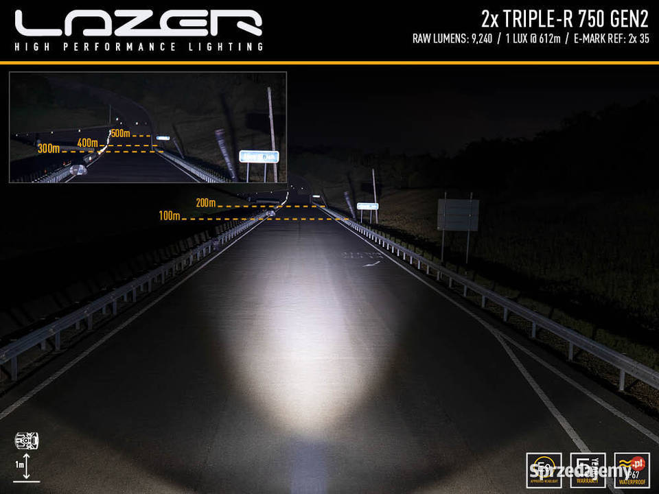 Zestaw dwóch lamp LAZER TRIPLER 750 Gen2 Toyota Pasłęk