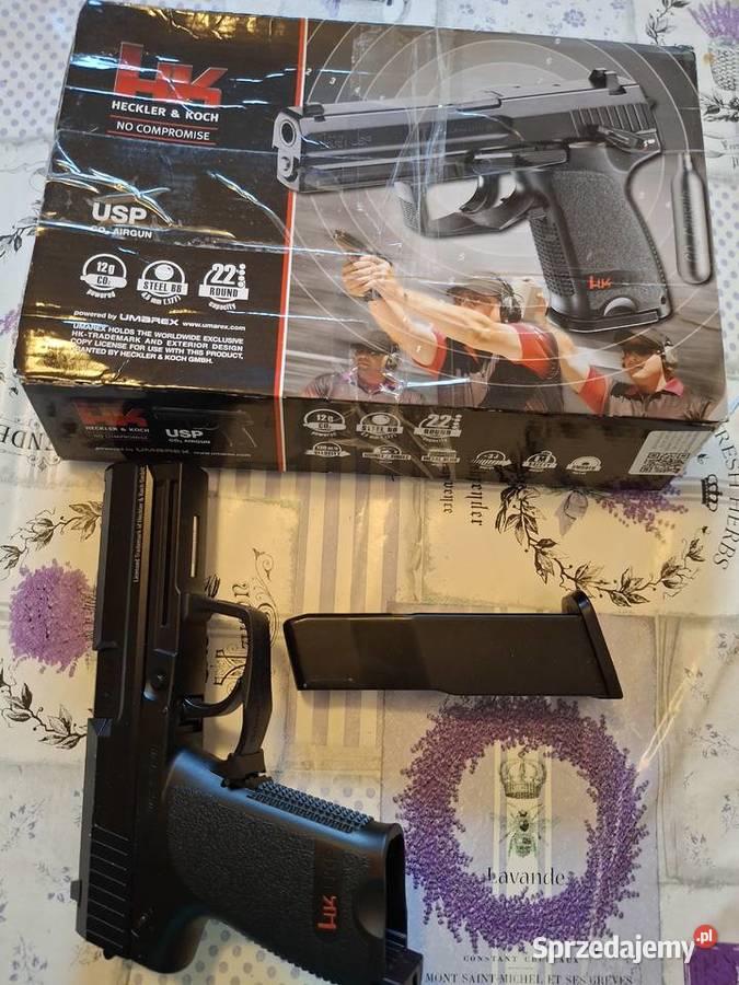 Nowy HK USP 45mm Pistolet Wiatrowka 1500 BB 20 Borne Sulinowo
