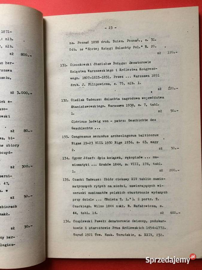 2619 Antykwaryczny Katalog Cennik Szczecin
