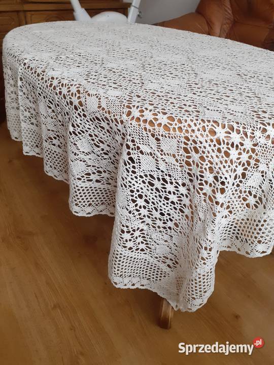 Nowy obrus szydełkowy 130x180 Słupsk sprzedam