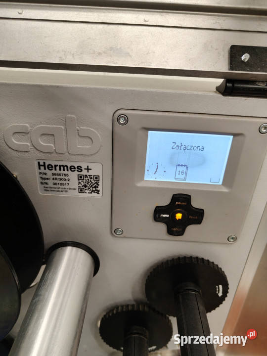 Etykieciarka automatyczna CAB Hermes z drukarką małopolskie Rudno Dolne
