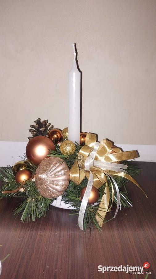Stroik świąteczny na stół okrągły 20 Sokołowice