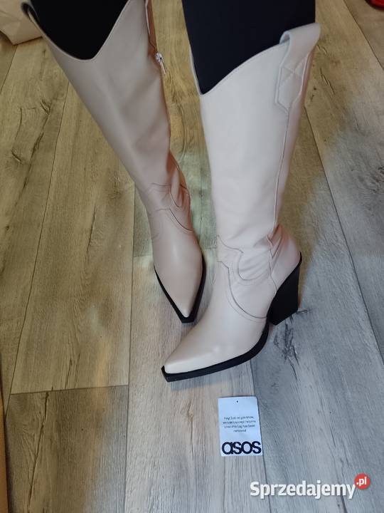 40 ASOS Design Real Leather skórzane kozaki Kraków