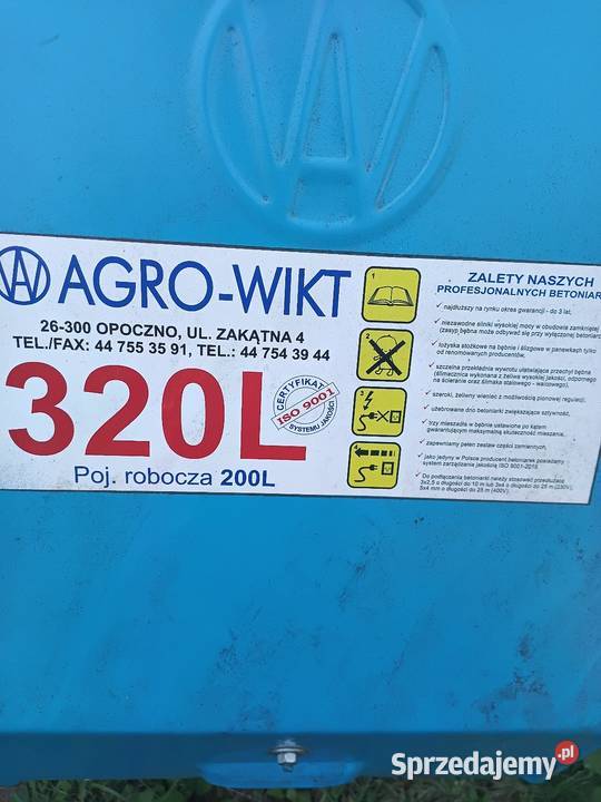 Betoniarka agrowikt Hrubieszów sprzedam