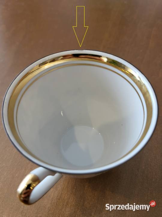 Porcelana łotewska RPR zestaw do espresso 6 osób Szczecin