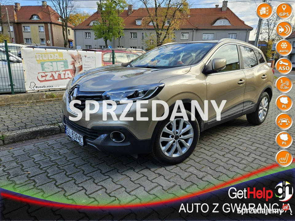 Renault Kadjar 1 właściciel Krajowy Serwis ASO nieuszkodzony Ruda Śląska